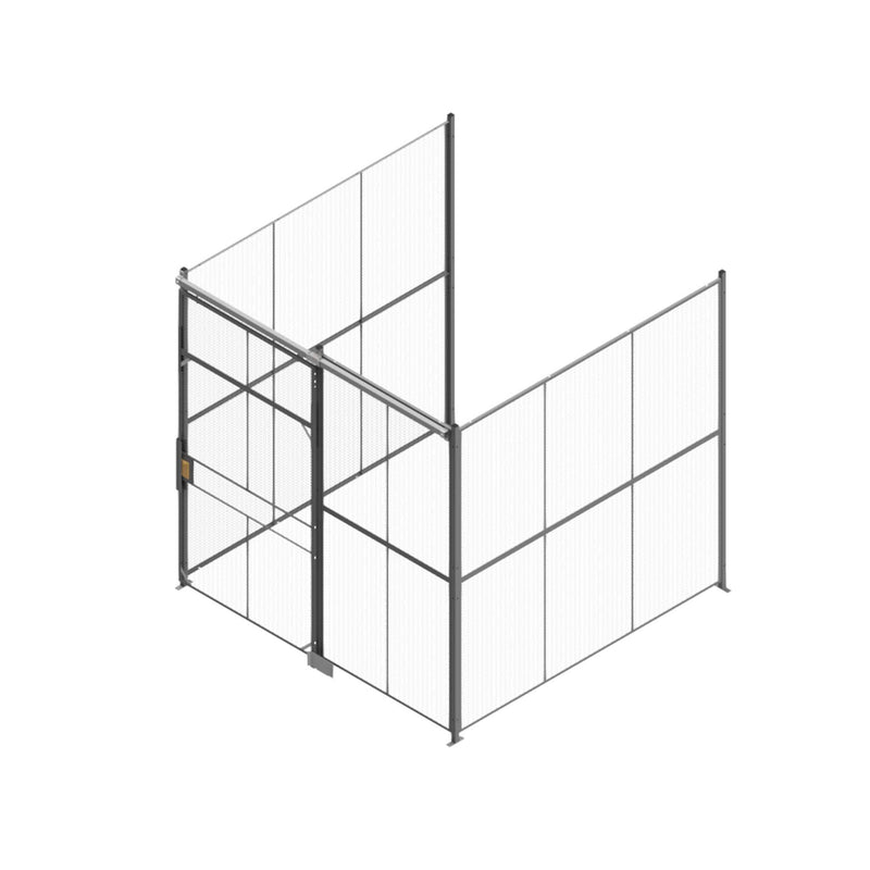 3-Sided - 10 x 10 x 8 Wire Cage with Sliding Door