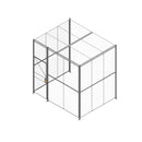 3-Sided - 10 x 8 x 8 Wire Cage with Hinged Door & Ceiling