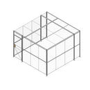 3-Sided - 12 x 12 x 8 Wire Cage with Hinged Door & Ceiling