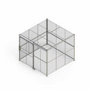 4 Sided 10 ft x 8 ft Wire Cage Kit with Ceiling
