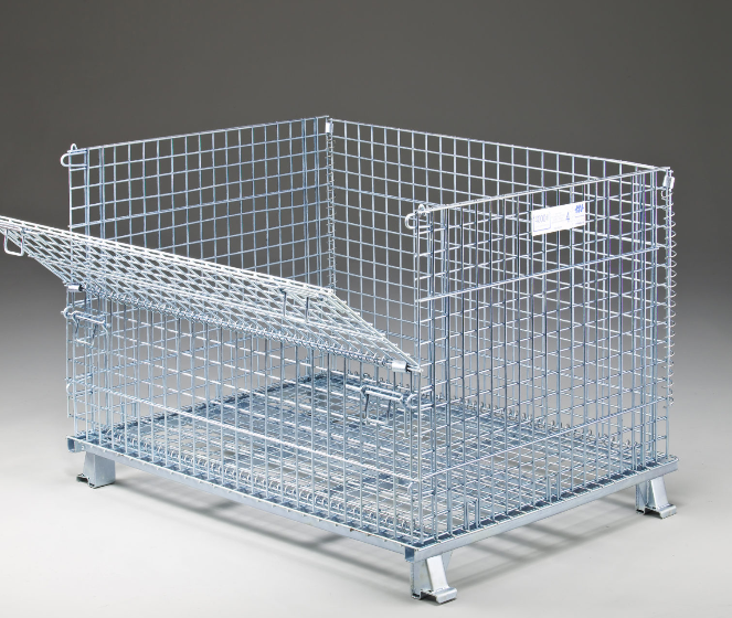 32 in. x 40 in. x 28 in. Folding Wire Container
