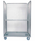 48 in. x 24 in. x 70 in. Rolling Wire Cart