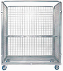 62 in. x 28 in. x 72 in. Rolling Wire Cart