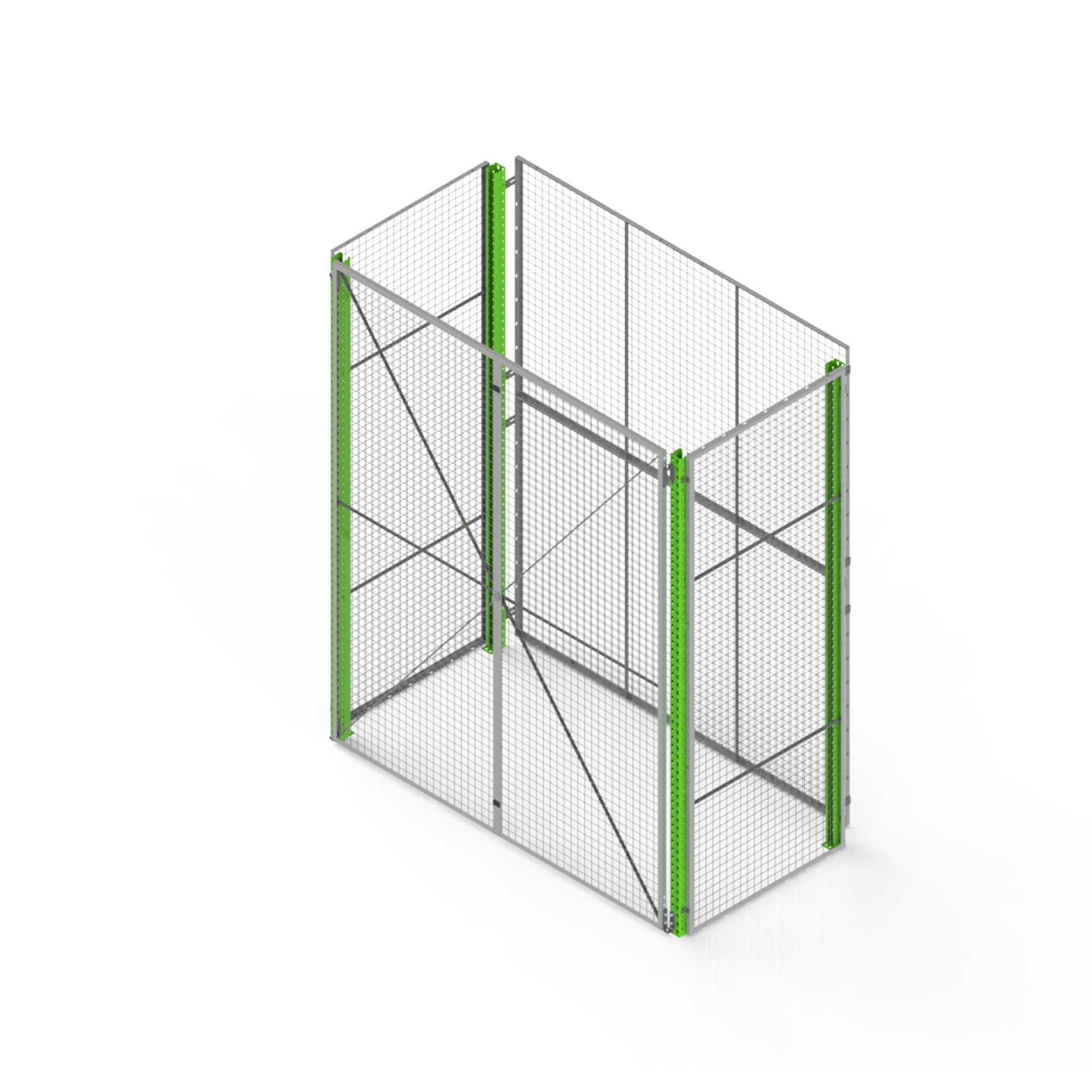 48 inch Deep 8 ft x 10 ft Rack Enclosure Kit