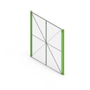 8 ft x 10 ft Double Hinged Welded Wire Door