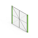 8 ft X 8 ft Double Hinged Welded Wire Door