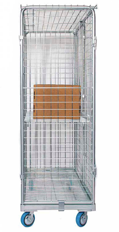 48" x 24" x 70" Rolling Wire Security Cart