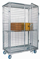 48" x 24" x 70" Rolling Wire Security Cart