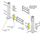 GuardRail Lift-Out Hardware Option | Per Rail